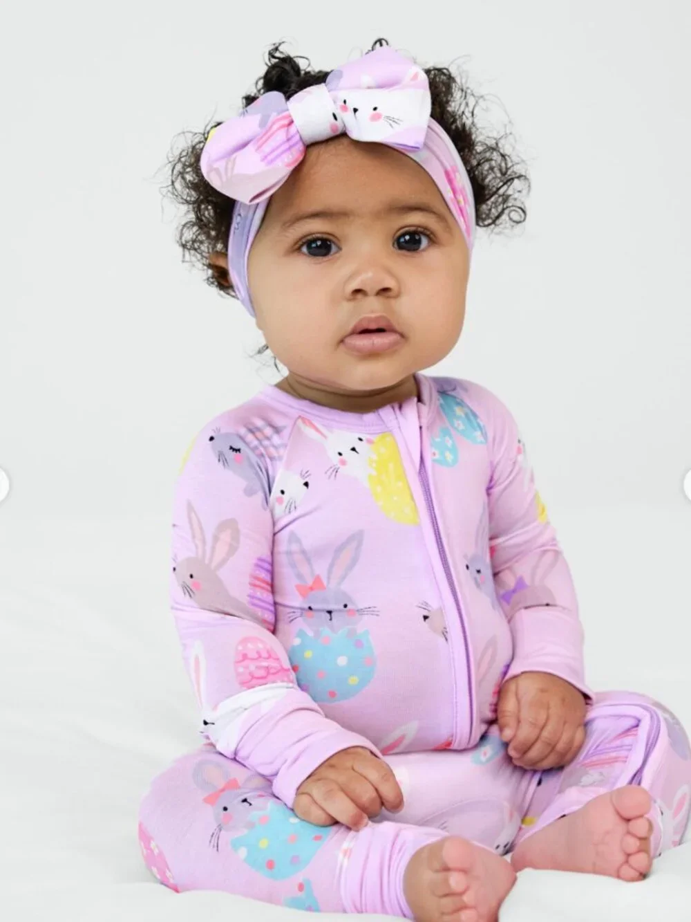 Little Sleepies Lavender Hoppy Days Zippy Bamboo Pajama - 2T